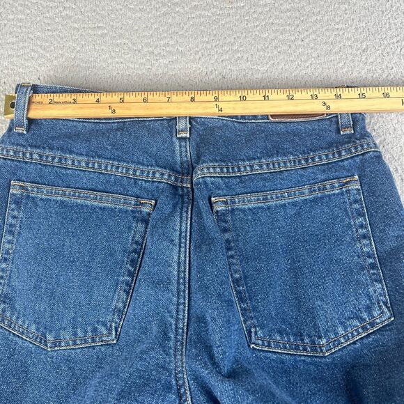 Eddie Bauer Jeans Womens 12T Tall Blue Relaxed Red Flannel Lined Outdoor Cowgirl - Picture 5 of 10